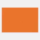 Feuille De Papier Cadeau Fleur ronde étoile rétro bleu orange (Devant 3)