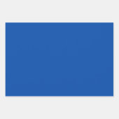 Feuille De Papier Cadeau Fleur ronde étoile rétro bleu orange (Devant 2)