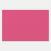 Feuille De Papier Cadeau Fleur rose rose brillante (Devant 3)