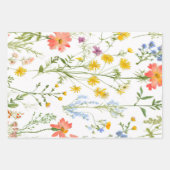 Feuille De Papier Cadeau Fleur sauvage botanique (Devant 2)