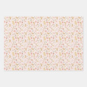 Feuille De Papier Cadeau Fleur sauvage de printemps Pastel (Devant)