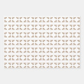 Feuille De Papier Cadeau Fleur sauvage d'or classique (Devant 2)