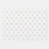 Feuille De Papier Cadeau Fleur sauvage dorée classique (Devant 3)