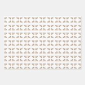 Feuille De Papier Cadeau Fleur sauvage dorée classique (Devant 2)
