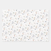 Feuille De Papier Cadeau Fleur sauvage élégant (Devant 2)