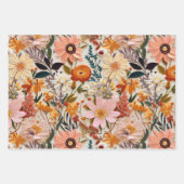 Feuille De Papier Cadeau Fleur sauvage vintage (Devant 2)