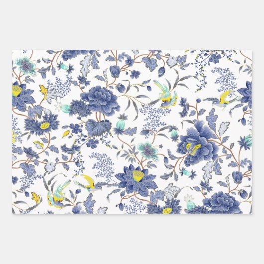 Feuille De Papier Cadeau Fleuron botanique japonais (Devant 3)