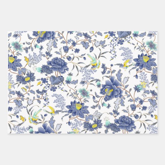 Feuille De Papier Cadeau Fleuron botanique japonais (Devant)