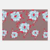 Feuille De Papier Cadeau fleurs (Devant 2)