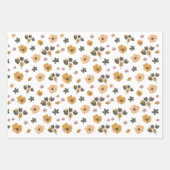 Feuille De Papier Cadeau Fleurs (Devant 3)