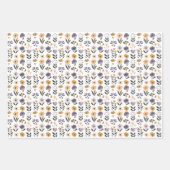 Feuille De Papier Cadeau Fleurs (Devant)