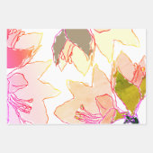 Feuille De Papier Cadeau Fleurs (Devant)