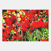 Feuille De Papier Cadeau Fleurs (Devant 3)