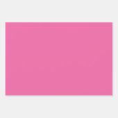 Feuille De Papier Cadeau Fleurs Blances Sur Rose (Devant 3)