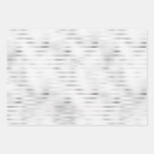 Feuille De Papier Cadeau Fleurs blanches Glam argenté (Devant 2)