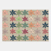 Feuille De Papier Cadeau Fleurs Colorées (Devant 2)