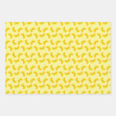 Feuille De Papier Cadeau Fleurs d'aquarelle et papillons (Devant 3)