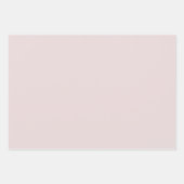 Feuille De Papier Cadeau Fleurs d'aquarelle rose et bleu. (Devant 2)