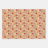 Feuille De Papier Cadeau Fleurs d'automne (Devant 2)