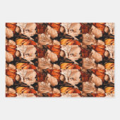Feuille De Papier Cadeau Fleurs d'automne (Devant 2)