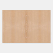 Feuille De Papier Cadeau Fleurs de bois brun clair (Devant 2)