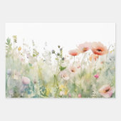 Feuille De Papier Cadeau Fleurs de bordure Fleurs sauvages (Devant 2)