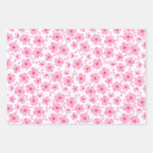 Feuille De Papier Cadeau Fleurs de cerisier rose Motif d'aquarelle (Devant 2)