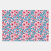 Feuille De Papier Cadeau Fleurs de cerisiers printanières (Devant)