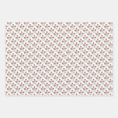 Feuille De Papier Cadeau Fleurs De Cône Florales Et Papillons Découpage Cad (Devant 2)