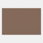 Feuille De Papier Cadeau Fleurs de coton élégantes aux couleurs neutres (Devant 3)