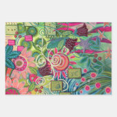 Feuille De Papier Cadeau Fleurs de dessert (Devant 2)