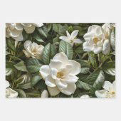 Feuille De Papier Cadeau Fleurs de gardène blanches (Devant 3)
