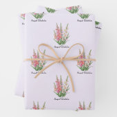Feuille De Papier Cadeau Fleurs de gladiolus d'août (En situation)