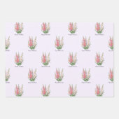 Feuille De Papier Cadeau Fleurs de gladiolus d'août (Devant)