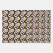 Feuille De Papier Cadeau Fleurs de hérisson mignonnes (Devant 2)