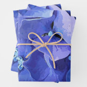 FEUILLE DE PAPIER CADEAU FLEURS DE JARDIN (En situation)