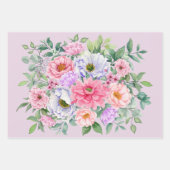 Feuille De Papier Cadeau Fleurs de Jardin d'été délicieuses (Devant)