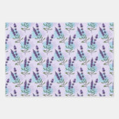 Feuille De Papier Cadeau Fleurs de Lavande (Devant)