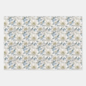 Feuille De Papier Cadeau Fleurs de lotus blanches (Devant 2)