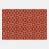 Feuille De Papier Cadeau Fleurs de Noël et fruits (Devant 2)