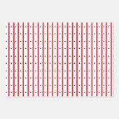 Feuille De Papier Cadeau Fleurs de pavot rouge et coordination (Devant 2)