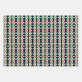 Feuille De Papier Cadeau Fleurs de pivoine rose Multipliées Abstraites (Devant 3)