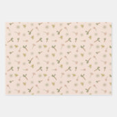 Feuille De Papier Cadeau Fleurs de printemps (Devant)