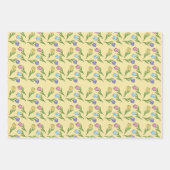 Feuille De Papier Cadeau Fleurs de printemps aléatoires Tulipes Pâques (Devant 2)