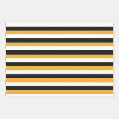 Feuille De Papier Cadeau Fleurs de soleil et fantômes avec Halloween Motif (Devant 2)