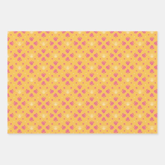 Feuille De Papier Cadeau Fleurs d'été (Devant 2)