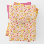 Feuille De Papier Cadeau Fleurs d'été (En situation)