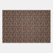 Feuille De Papier Cadeau Fleurs d'été orange (Devant 3)