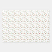 Feuille De Papier Cadeau Fleurs d'hiver, baies et feuillage (Devant 3)