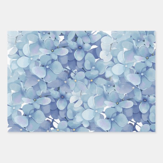 Feuille De Papier Cadeau fleurs d'Hydrangea (Devant 2)